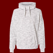 Women’s Mélange Fleece Cowl Neck Sweatshirt