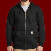 Midweight Hooded Zip Front Sweatshirt
