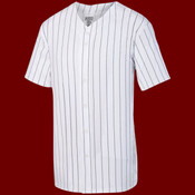 Youth Pinstripe Full Button Baseball Jersey