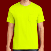 Heavy Cotton 100% Cotton Pocket T Shirt