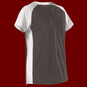 Girls' Two Button Fastpitch Jersey