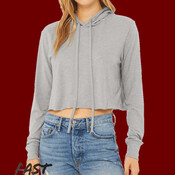 Women’s Triblend Crop Long Sleeve Hoodie Tee