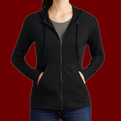 Women's PosiCharge ® Tri Blend Wicking Fleece Full Zip Hooded Jacket