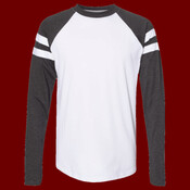 Unisex Fine Jersey Mash Up Long Sleeve Tee
