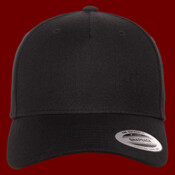 Premium Five-Panel Curved Bill Snapback Cap