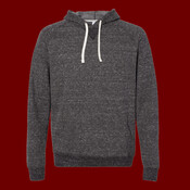 Unisex Snow Heather French Terry Raglan Hooded Sweatshirt