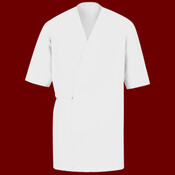 Men's Collarless Poplin Butcher Wrap