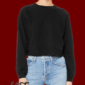 Women's Crop Raglan Crewneck Sweatshirt