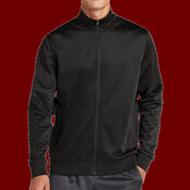 Tricot Sleeve Stripe Track Jacket