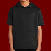 Youth Sport Wick ® Fleece Short Sleeve Hooded Pullover