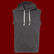 Men's Triblend Sleeveless Hooded Sweatshirt