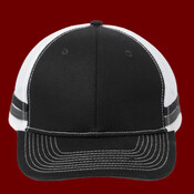 Two Stripe Snapback Trucker Cap