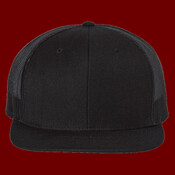 Wool Blend Flat Bill Trucker Cap