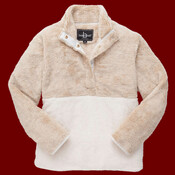 Unisex Fuzzy Half-Snap Fleece Pullover