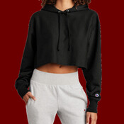 Women's Reverse Weave ® Cropped Cut Off Hooded Sweatshirt