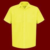 Men's Enhanced Visibility Short Sleeve Work Shirt
