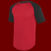 Youth Wicking Short Sleeve Baseball Jersey