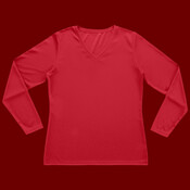 Women's Nexgen Performance Long Sleeve V-Neck T-Shirt
