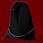 Tri-Color Drawstring Backpack