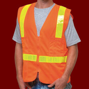 Unisex USA-Made ANSI Solid Surveyor's Vest Class 2