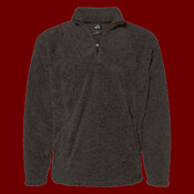 Unisex Boundary Shag Frosty Sherpa Quarter-Zip Pullover
