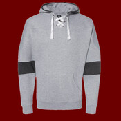 Men's Sport Lace Colorblocked Fleece Hooded Sweatshirt