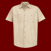 Men's Tall Industrial Short Sleeve Work Shirt