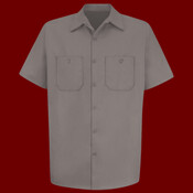 Men's Tall Cotton Short Sleeve Uniform Shirt