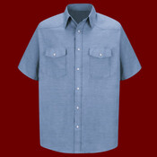 Men's Tall Deluxe Western Style Short Sleeve Shirt