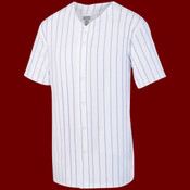 Pinstripe Full-Button Jersey