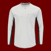 Men's Long Sleeve FR Two-Tone Base Layer with Concealed Chest Pocket - EXCEL FR