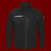 Men's Zip Front Fleece Jacket-Cotton /Spandex Blend