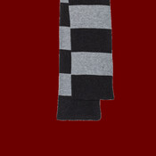 Rugby-Striped Knit Scarf