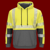Men's Tall Hi-Visibility Color-Blocked Hooded Sweatshirt