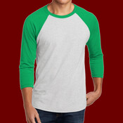 Adult Tri Blend 3/4 Sleeve Raglan Tee