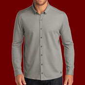 Code Stretch Long Sleeve Button Up