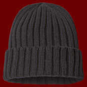 Sustainable Cable Knit Cuffed Beanie