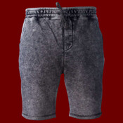 Unisex Mineral Wash Fleece Shorts