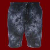 Unisex Tie-Dyed Fleece Shorts