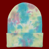 12" Tie-Dyed Cuffed Beanie
