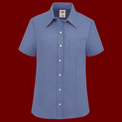 Women's Short Sleeve Stretch Oxford Shirt