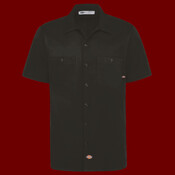 Men's Industrial Short Sleeve Cotton Work Shirt