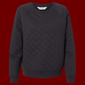 Women's Quilted Crewneck Pullover