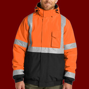 Ansi 107 Class 3 Economy Waterproof Insulated Bomber Jacket
