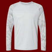 Unisex Cayman Performance Camo Colorblocked Long Sleeve T-Shirt