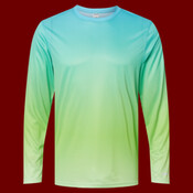 Unisex Barbados Performance Pin Dot Long Sleeve T-Shirt