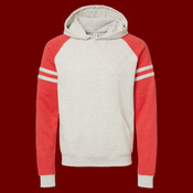 Unisex Nublend® Varsity Colorblocked Raglan Hooded Sweatshirt