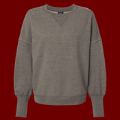 Women's Sueded Fleece Crewneck Sweatshirt