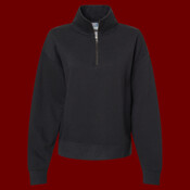 Women's Sueded Fleece Quarter-Zip Sweatshirt