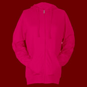 Unisex Beach Full-Zip Hooded Long Sleeve T-Shirt